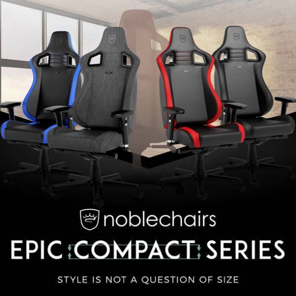 女性や子どもにも合う小型サイズのゲーミングチェア　身長125～170cm対応のnoblechairs「EPIC COMPACT」を7月28日発売