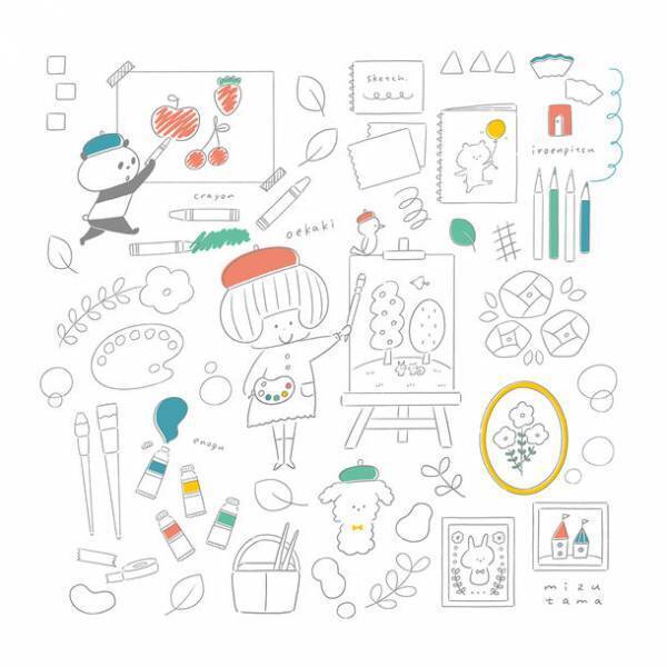 文具ブランド×人気イラストレーターのコラボアイテムが登場！「+lab(プラスラボ(R))」からmizutama氏描き下ろしイラストの文具5種が8月22日(月)発売
