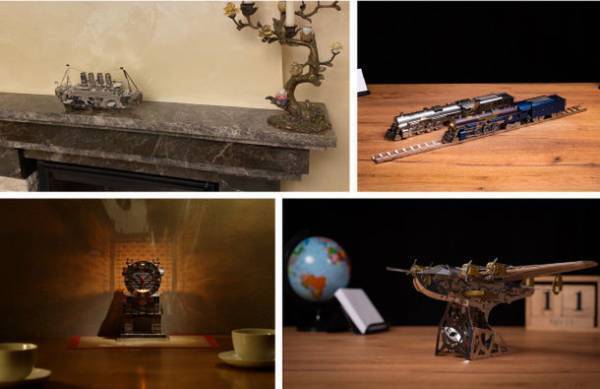 メカニカルな構造と美しいフォルムでインテリアにもマッチするステンレス製組み立てキット「Metal Time」がMakuakeにて7月28日より予約販売開始！