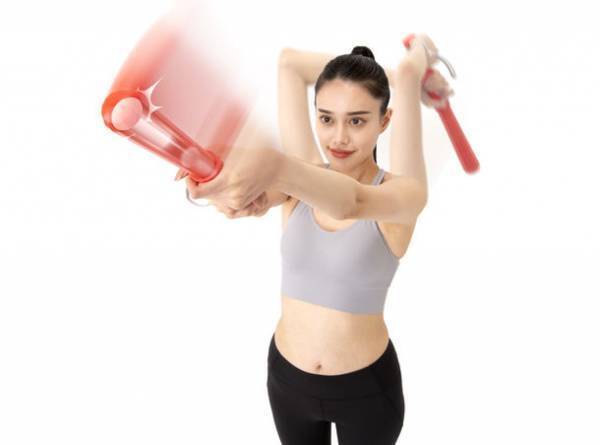 スパーンと爽快！素振りエクササイズで二の腕を楽しく鍛える宅トレアイテム『フリエット』を新発売