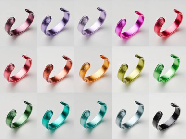 金箔製造販売『箔座』の「iro-HAKU(イロハク)バングル」が数量・期間限定で8月1日から受注を開始！全15色展開の銀箔アクセサリーで“わたし色”を身につけよう