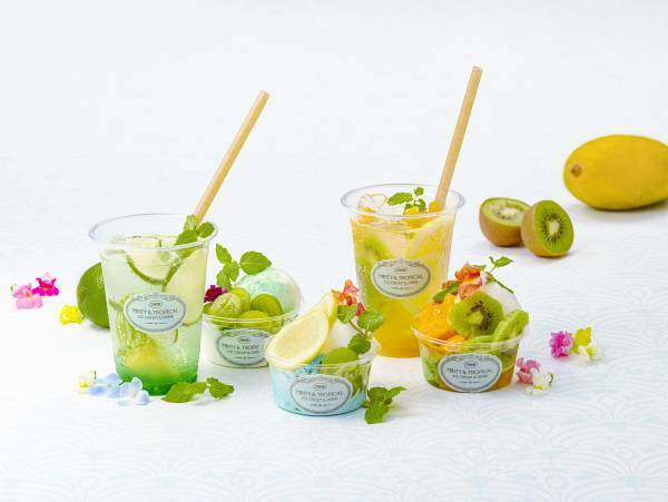 ライフスタイルブランド「FLOWERS BAKE & ICE CREAM」がオリジナルのフルーツアイスクリームとレモネードのメニューを開発。『MINTY & TROPICAL ICE CREAM & DRINK』中目黒の「SABON l’Atelier SPA」にて、7月30日（土）から期間限定で販売。