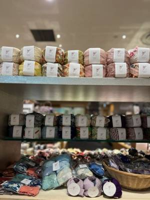 処分される着物をアップサイクルしたkimonoyarn　8/11～21に有明ガーデンで風鈴づくりワークショップを開催