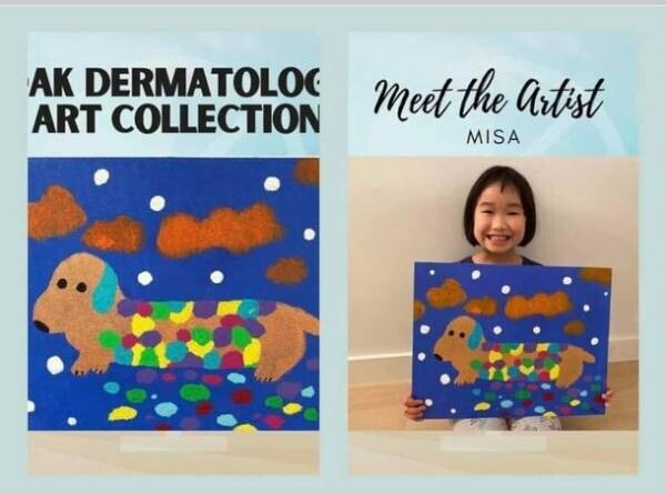 9歳児アーティストMISAが東京で初の個展「夢の世界」を東京赤坂のインターナショナル保育園にて8月14日より3日間開催