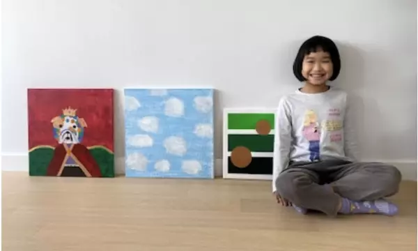 9歳児アーティストMISAが東京で初の個展「夢の世界」を東京赤坂のインターナショナル保育園にて8月14日より3日間開催