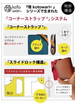 特許構造はそのままに内部構造をリニューアル！厚革の薄いミニ財布「理 kotowari(R) mini3」が応援購入サービスMakuakeにて8月27日(土)より先行販売開始