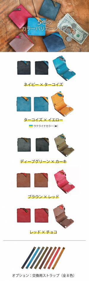 特許構造の新作ミニ財布「理 kotowari(R) mini3」がウクライナ支援付きで8月27日(土)よりMakuakeにて先行販売開始