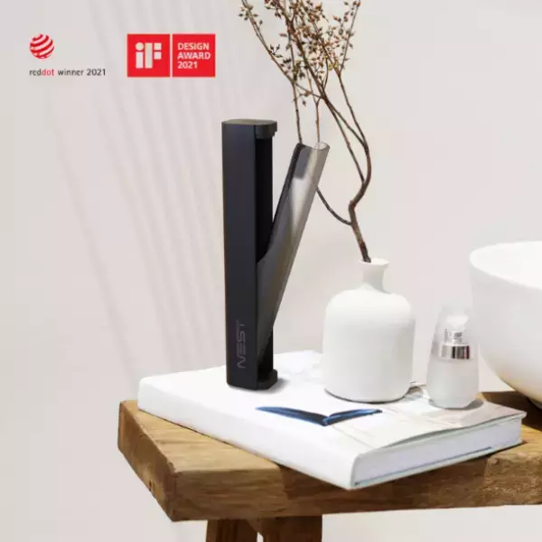 歯磨き粉を内蔵？！米国発の魔法の歯ブラシNest Brushが最大20％オフでMakuakeにて販売中