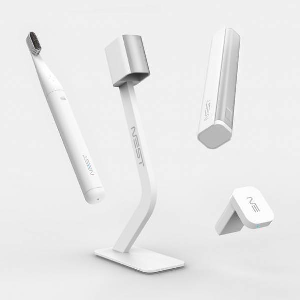 歯磨き粉を内蔵？！米国発の魔法の歯ブラシNest Brushが最大20％オフでMakuakeにて販売中