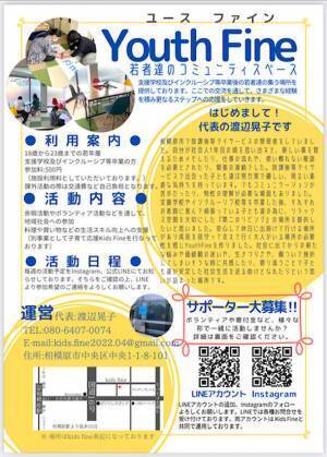 気軽に子育て相談ができる相模原市のコミュニティスペース「Kids Fine」　8月31日までクラウドファンディングを実施