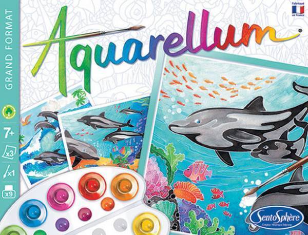 魔法のようなグラデーションを誰でも楽しめる！フランス発の水彩塗り絵「アクアレルム」日本初上陸！