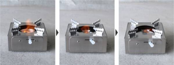 火起こし不要！火加減調節可能な手の平サイズのアウトドアコンロ『aRgo cube』がMakuakeにて限定販売！8月27日～9月29日