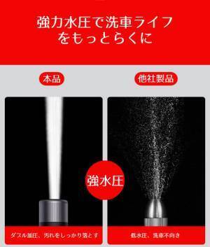 洗車もお掃除も1台で完了！電源不要＆軽量の“強力洗浄”高圧洗浄ノズルをBOOSTERにて10月10日まで先行予約販売実施！