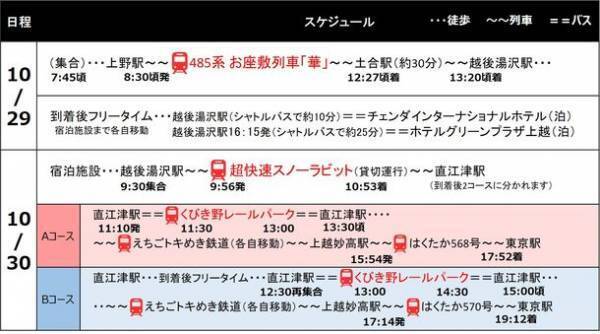 ビッグホリデーで貸切運行　485系お座敷列車「華」で行く“10月29日限定出発”の越後路の魅力にふれる特別ツアー発売