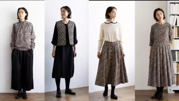 ピープルツリー2022年秋冬コレクション　V&Aとのコラボレーションに新作登場！草花や森林モチーフのオーガニックコットン等のファッション＆小物