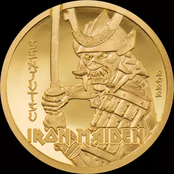 伝説のメタルバンド アイアン・メイデンのアルバム『戦術』のジャケットをデザインした記念コインが9月1日に予約販売開始！