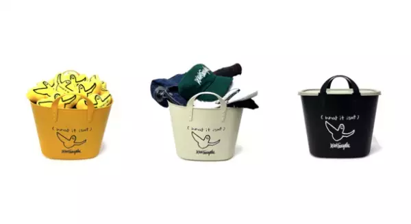 《「集める 重ねる 組み合わせる」収納のスタックストー》(What it isNt) ART BY MARK GONZALES　ロゴ入りデザインのbaquet LioをOEM受託・製造　アパレルメーカーのハワードより個数限定で販売