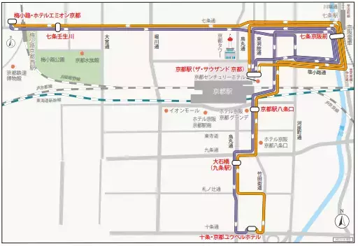 2022年9月10日（土）ダイヤ改正電気バス(EVバス)で運行中の『ステーションループバス』を京都駅八条口及び京都駅以南エリアへ延伸！