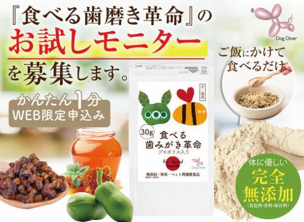 犬・猫の『口臭を3秒でケア』できる無添加サプリ　お試しモニターの募集を2022年9月8日から開始