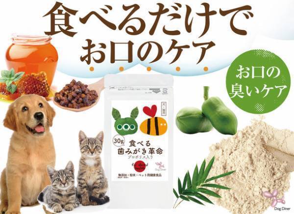 犬・猫の『口臭を3秒でケア』できる無添加サプリ　お試しモニターの募集を2022年9月8日から開始