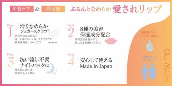 唇の角質ケア＆高保湿ができる溶けるスクラブ※入りのリップクリームが「K-パレット」から10月18日に登場！