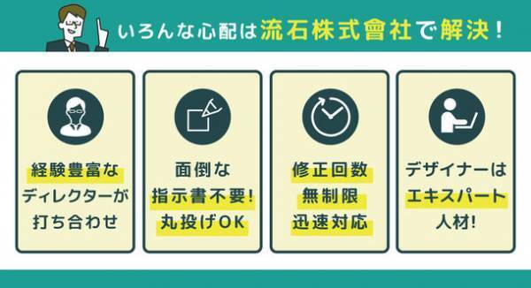 下半期スタート直前企画！名刺・ポスター等から一つ選んで作るチャンス　試せるデザイン事務所、流石株式會社の￥1,000(税込)お試し制作