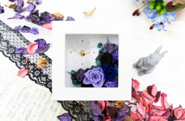 推しカラーでフラワーアレンジメントを制作する【推し花＊】の2周年記念商品「FlowerClock」が9月26日より販売開始！