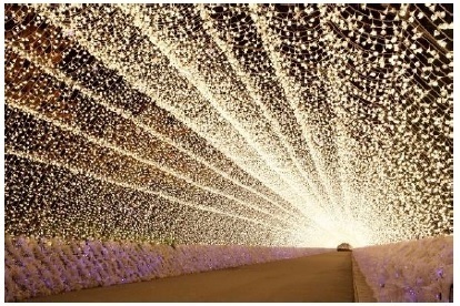 「なばなの里 イルミネーション」へは電車とバスで便利にお得に近鉄長島駅に急行を臨時停車、「なばなの里」への直通バスを運行！～電車・バスの往復乗車券、「なばなの里」入村券などをセットしたお得なきっぷも発売～