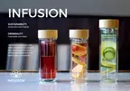 茶こし付き二重構造ガラスボトルの「INFUSION」全国の店舗で、オンラインで、9月より一般販売スタート！