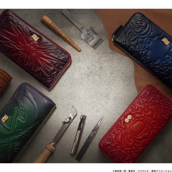 『ONE PIECE』からクールなレザーウォレットが登場！ルフィ・ゾロ・サンジ・エースをイメージした特注のグラデーションレザー使用の本格派！