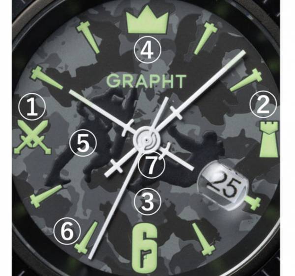 ゲームカルチャーブランド「GRAPHT GAMING LIFE」より人気FPSゲーム「レインボーシックス シージ」公式ミリタリーウォッチを9月30日(金)に発売！