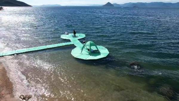 海,川,池など波と水辺を感じる新しい時間を提供！自分達だけの空間を楽しむ「連結浮島(アクラスラー)」が11月1日発売！