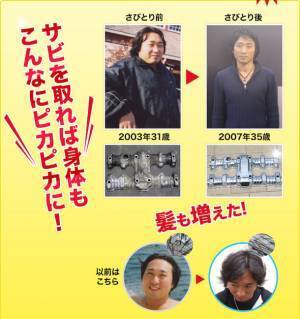 自分自身のさびとりを紹介しているホームページ「体のさびとりダイエット」をリニューアル！