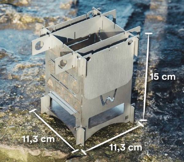 ソロキャンプ、アウトドアに大活躍！風に強い、ドイツから来たコンパクト焚火台「StormFire(ストームファイア)」の応援購入を9月20日に開始