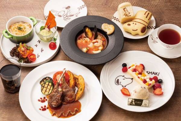 『PEANUTS』作者　チャールズ・M・シュルツ氏生誕100周年記念企画　第2弾！PEANUTS Friends' Afternoon Tea　本館17階「インペリアルラウンジ アクア」料理長スヌーピーのレストランプラン 10th story　本館1階「パークサイドダイナー」