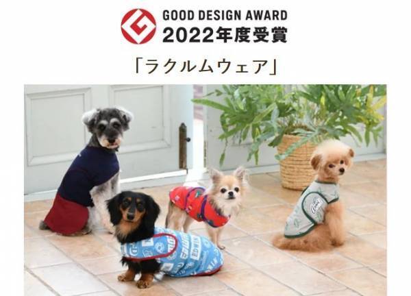 “ラクルムウェア”「2022年度グッドデザイン賞」受賞！ペットウェア・関連製品ブランド「Calulu」から初受賞！