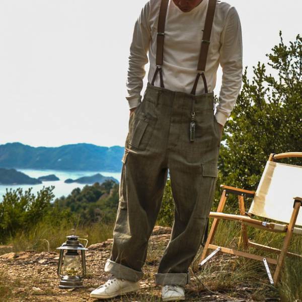 デニムの本場・岡山で織られたグリーンデニムを使用　カーゴパンツ「THE GREEN DENIM PANTS #01」を販売