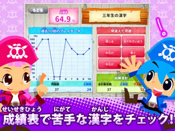 小学校で学ぶ全1,026漢字を楽しく学べる！「国語海賊～小学漢字の海～」のiOS版にLive Text機能を用いた“探検島”を追加！