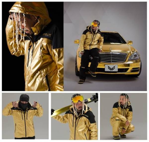 ラッパーSHOがタナベスポーツのプライベートブランド「nnoum(ノアム)」とコラボ！ゴールドベンツにちなんだ“金ピカ”ド派手なアイテムを限定数量発売！