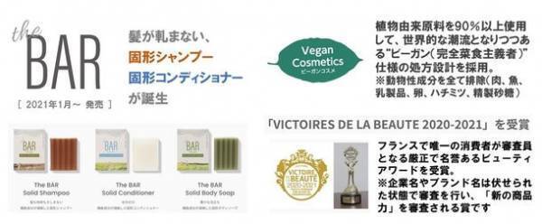 SDGs・脱プラ固形シャンプー「The BAR」　注文数が前年比400％超！シリーズ累計販売数15万個を突破