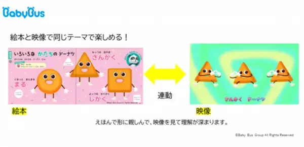YouTube再生回数1億回突破した知育動画が初の書籍化　DVD付知育絵本「ベビーバス　ドーナツとあそぼう！」10/25発売