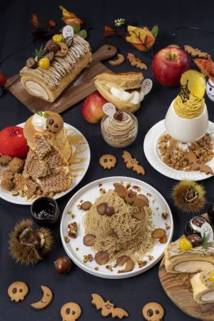 最後の仕上げはお客様の目の前で！たまご専門店「TAMAGOYA」秋の収穫祭にてLIVE感を楽しむ「和栗モンブランパンケーキ」が10月11日より新登場