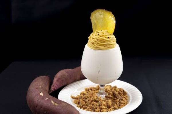 最後の仕上げはお客様の目の前で！たまご専門店「TAMAGOYA」秋の収穫祭にてLIVE感を楽しむ「和栗モンブランパンケーキ」が10月11日より新登場