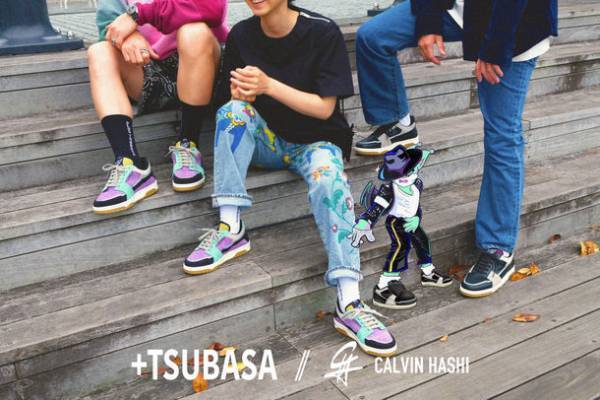 スニーカーブランド「+TSUBASA」と現代アーティスト「CALVIN HASHI」がコラボレーション　ポップアップストアが渋谷スクランブルスクエア5Fに10月13日オープン