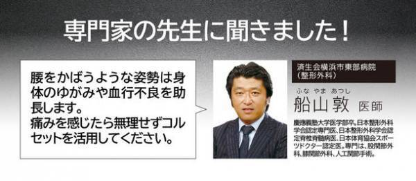 これ1本で腰幅の調整が自由自在に！通気性に優れたメッシュ素材で快適！「中山式　幅調整　腰サポーター」を10月14日受付開始！