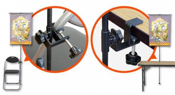 同人誌即売会の新戦力！【軽量・コンパクト・省スペース】なクランプ式軽量ポスタースタンド「ClamPo(クランポ)」の先行予約販売をMakuakeにて10月26日(水)に開始！