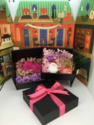 自動販売機で24時間購入可能　プリザーブドフラワーXmas.Verを11月24日発売！