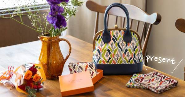 京都の染め屋『京美染色』手捺染職人が手がける防水・防汚加工のシルク×イタリアンレザー2wayバッグ・ミニ財布が10月22日発売