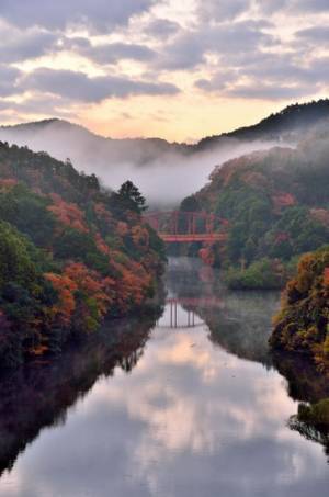 千葉県奥房総の老舗旅館「亀山温泉ホテル」が亀山湖紅葉狩りクルーズパックを販売開始！