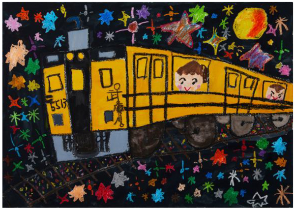 絵画コンクール「ぼくとわたしの阪神電車」結果発表！大賞に輝いたのは神戸市の出口 翔子(でぐち しょうこ)さん（小学5年生）